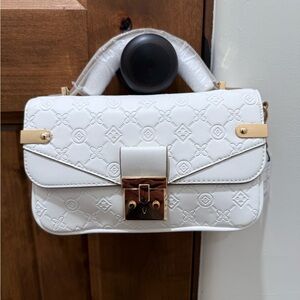 Elegant White Designer Handbag